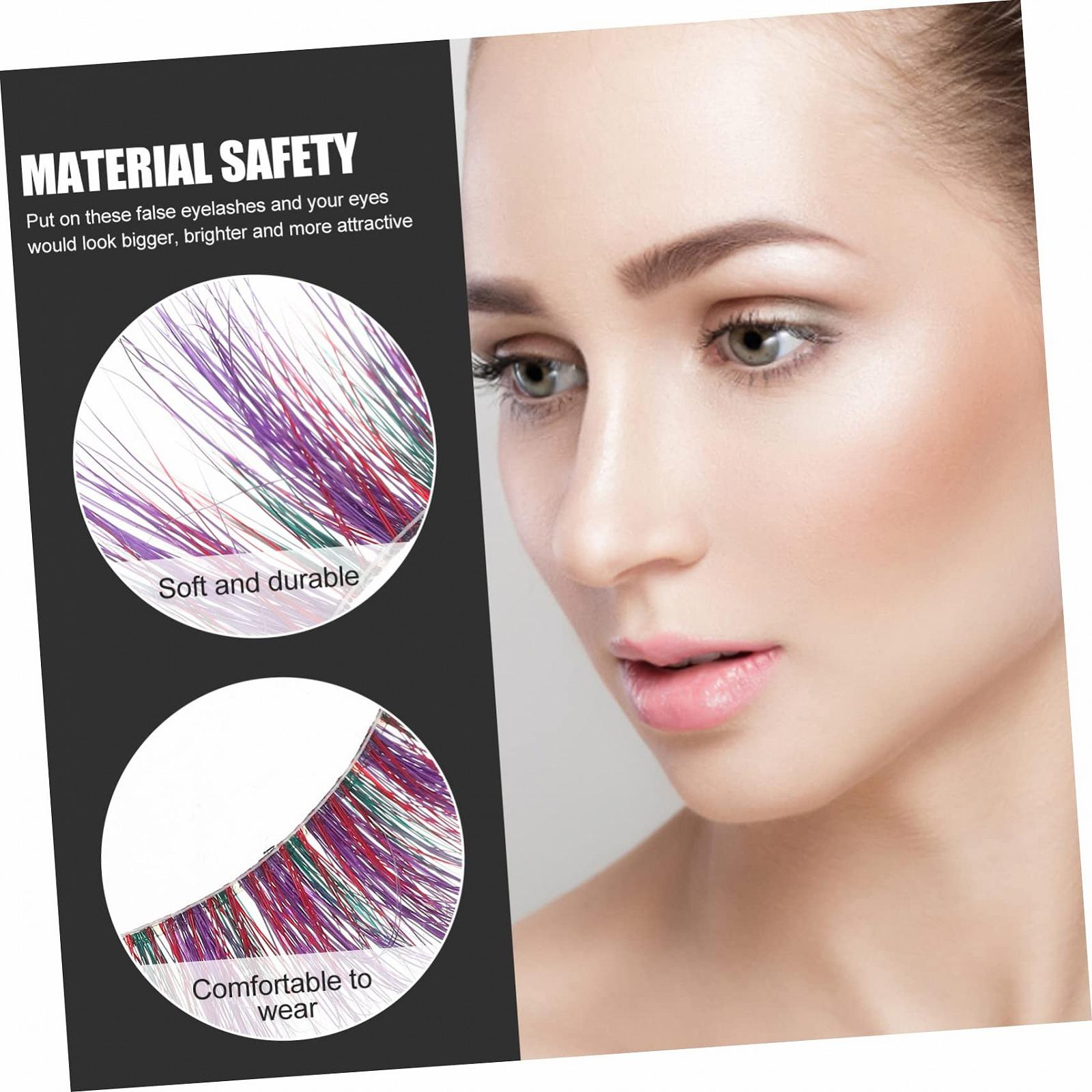 Angoily 5 пар расчёсок для ресниц фиолетовый, фото №4