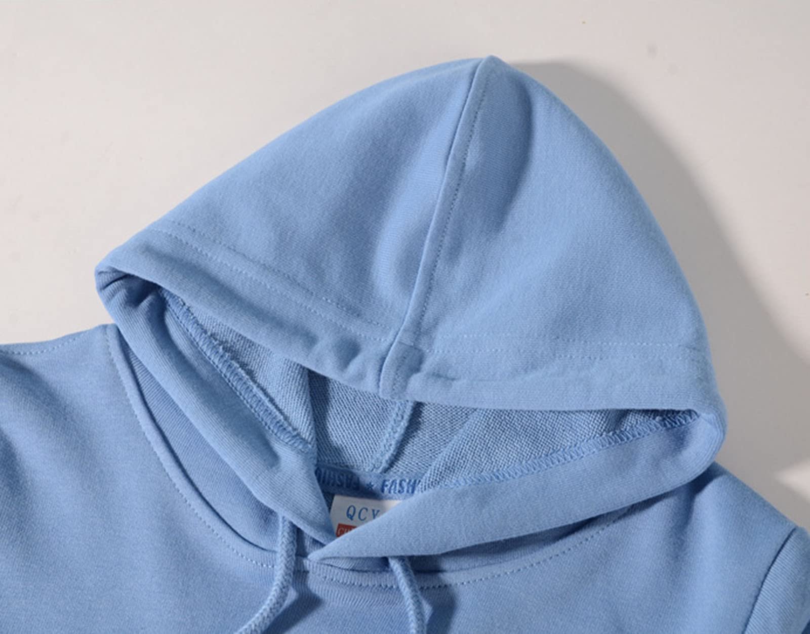 Толстовка для хлопчиків Однотонна з довгими рукавами та капюшоном, фото №3