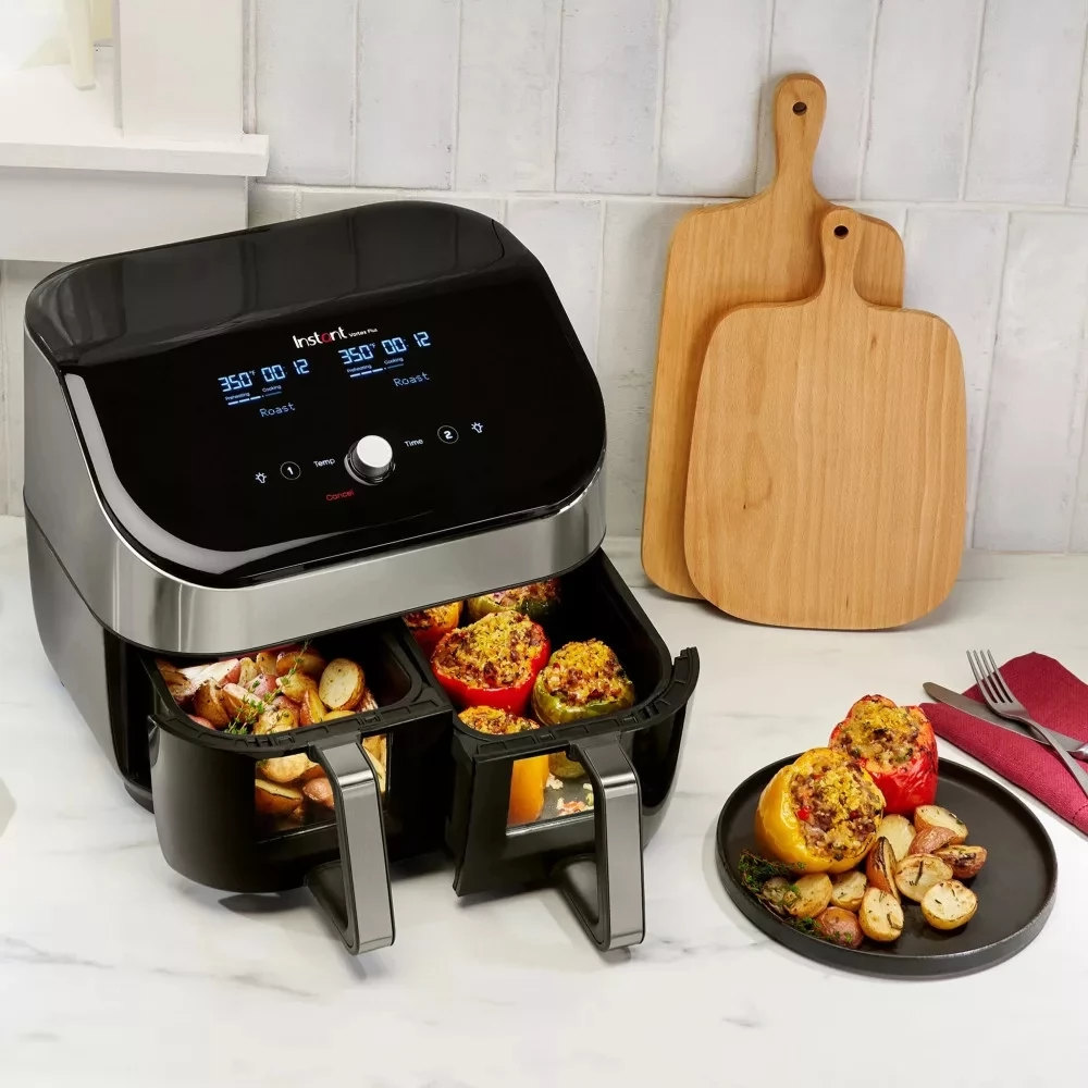 Мультипіч Instant Vortex Plus Dual ClearCook / 7.6 л / 1700 Вт / Чорна-Серебриста, фото №6 Мультипіч Instant Vortex Plus Dual ClearCook / 7.6 л / 1700 Вт / Чорна-Серебриста, фото №6