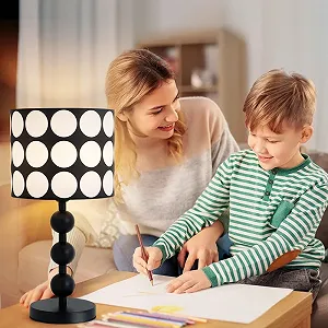 Настільна лампа ELINKUME Сучасна Приліжкова 3 колірні температури 50 см Чорна synthetic.ua - Фото 1