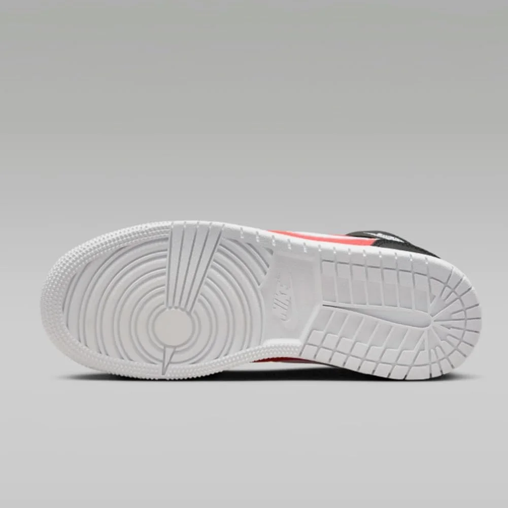 Кросівки Jordan Air 1 Mid SE (GS) Дитячі Чорний/Білий/Помаранчевий, фото №4