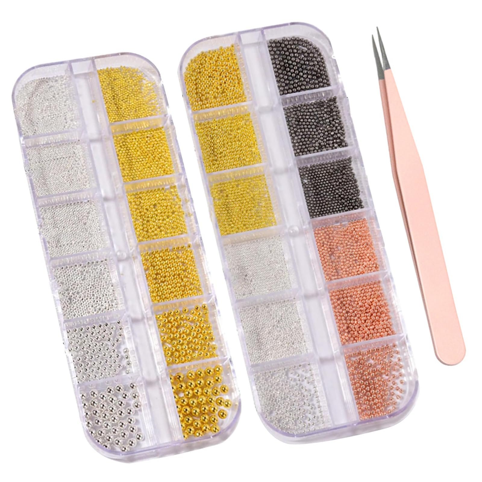 Ікра для нігтів 2 коробки, включно з пінцетом, фото №8