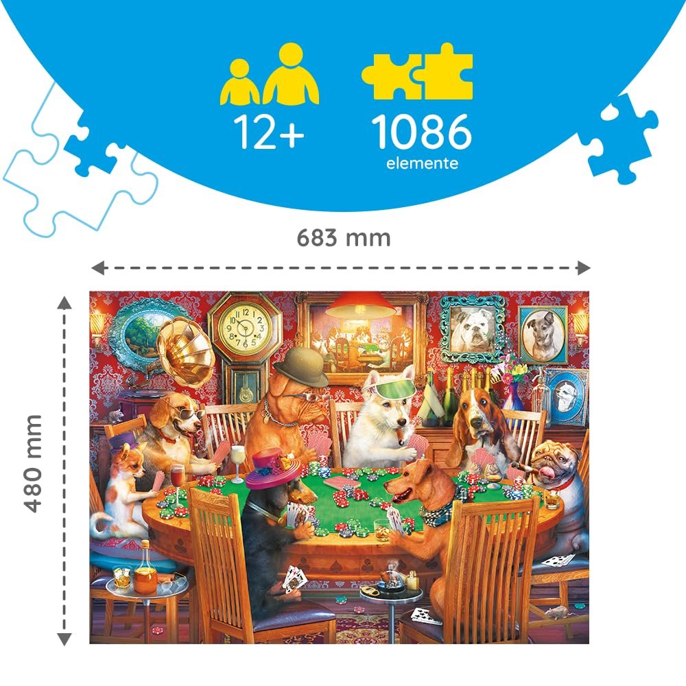 Пазл Trefl Hidden Shapes Ночь игр 1000 + 86 элементов, фото №5 Пазл Trefl Hidden Shapes Ночь игр 1000 + 86 элементов, фото №5