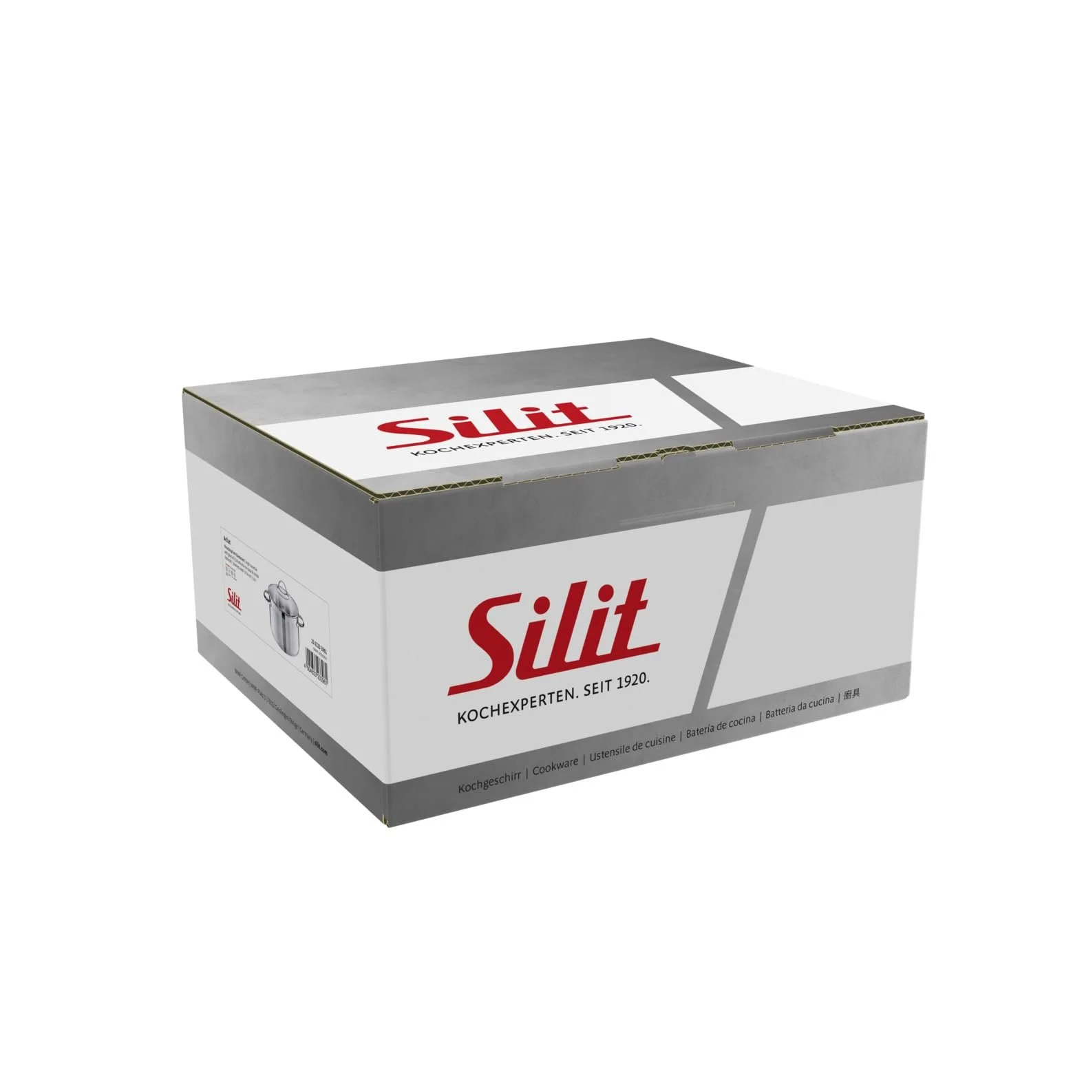 Кастрюля высокая Silit Achat с крышкой 24 см Серебристая, фото №6