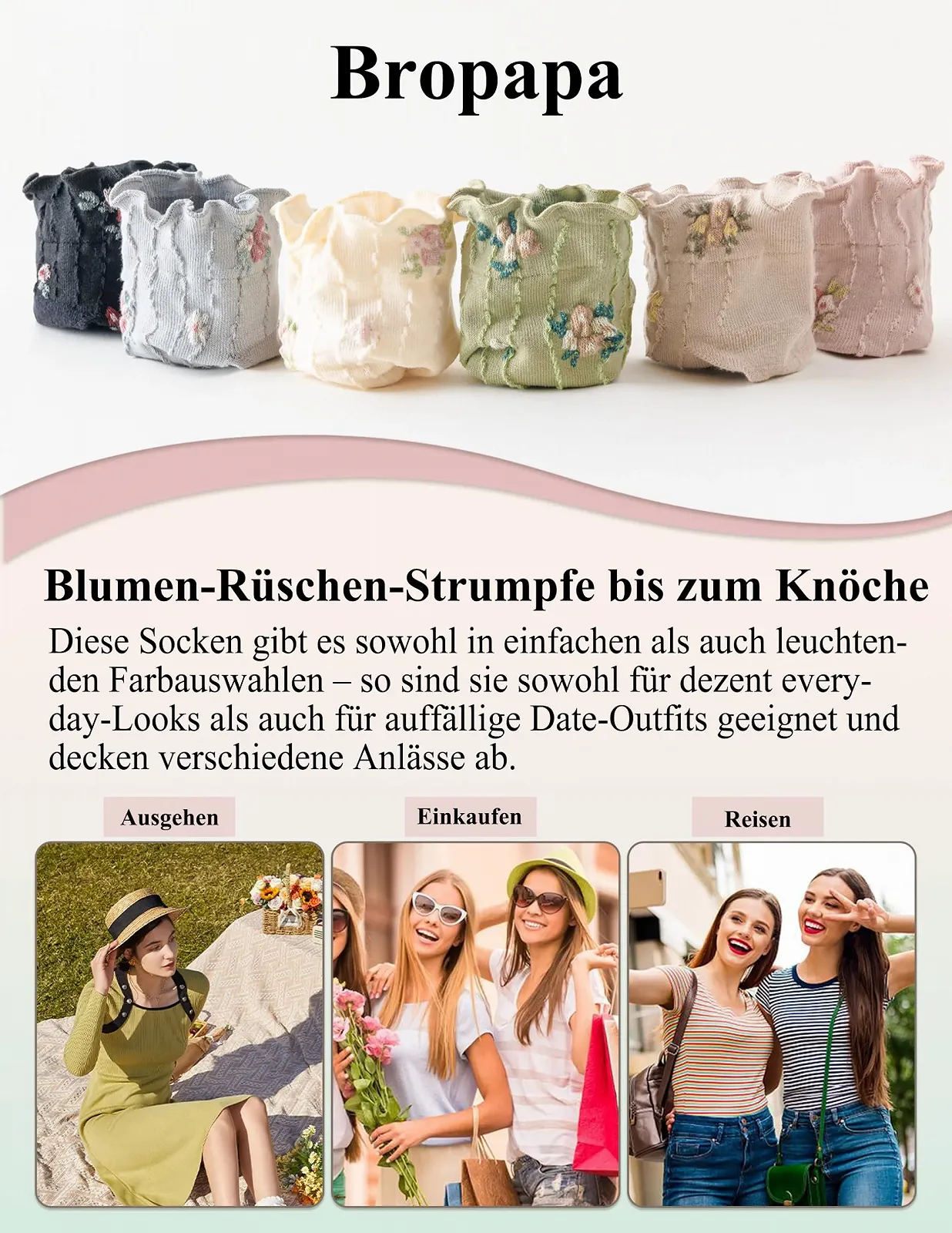 Жіночі шкарпетки з рюшами, 6 пар, фото №5 Жіночі шкарпетки з рюшами, 6 пар, фото №5