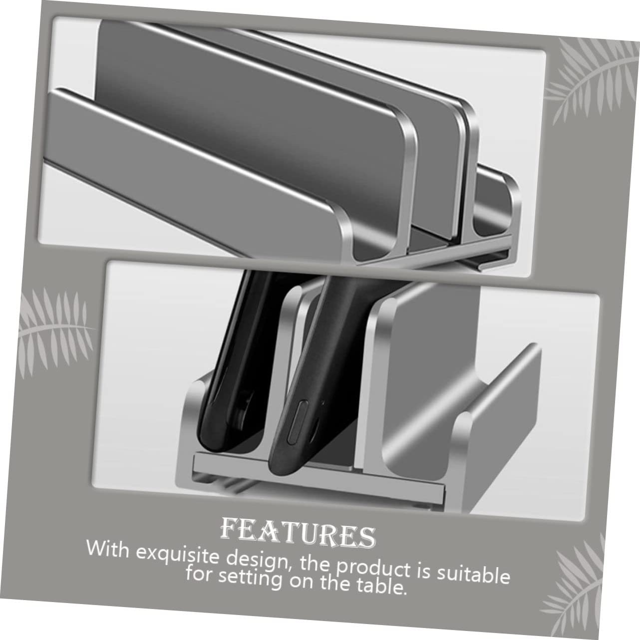 Регульована Підставка для Ноутбука з Міцного Алюмінієвого Сплаву з Нековзним Силіконом, фото №6 Регульована Підставка для Ноутбука з Міцного Алюмінієвого Сплаву з Нековзним Силіконом, фото №6