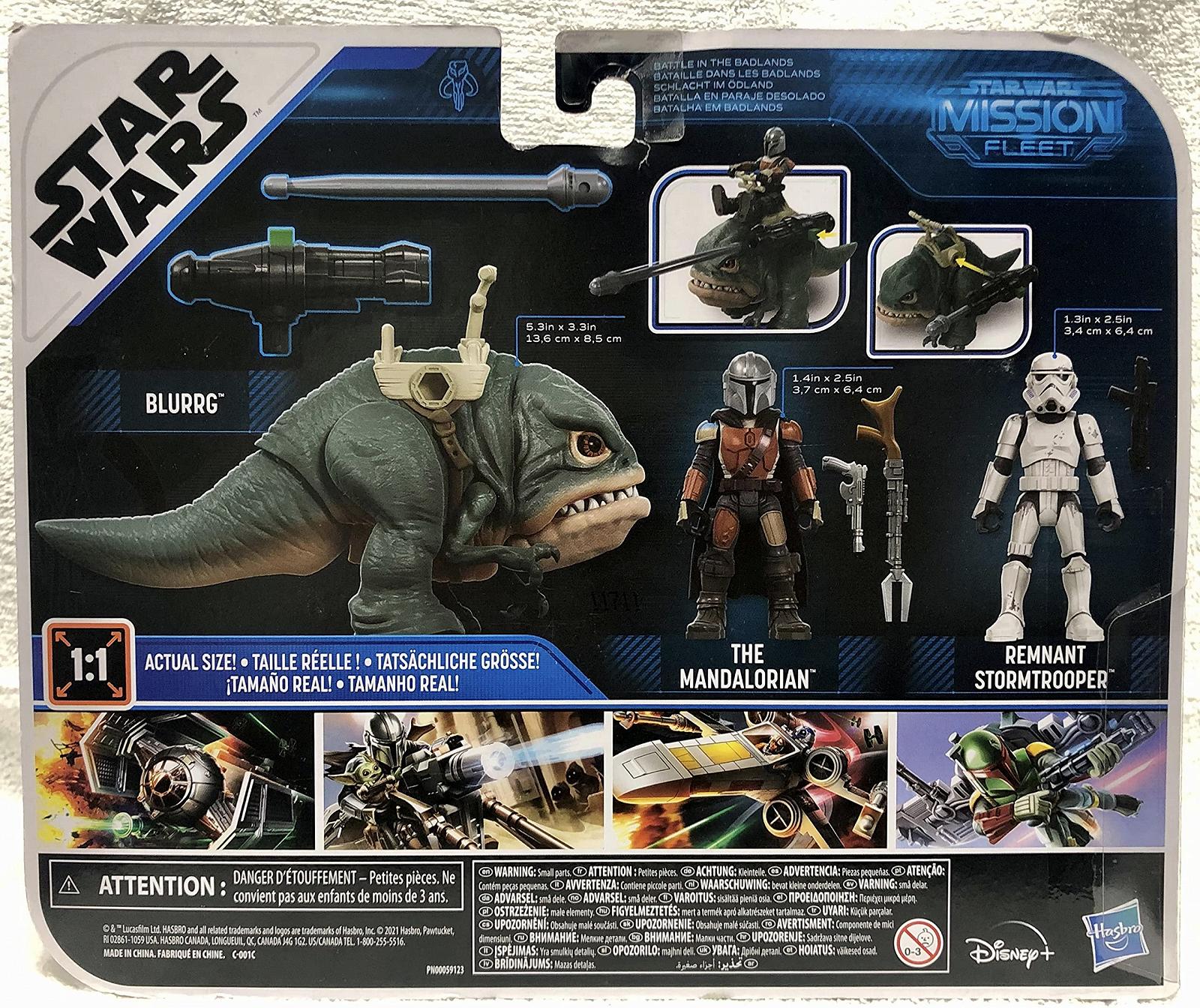 Фигурки Star Wars Hasbro Mission Fleet Экспедиционный Класс Мандалорец, Блург, Остаточный Штурмовик Битва в Пустоши, фото №7
