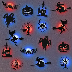Купити Наклейки на стіну 3D LED Bat Decoration 16 шт. Фіолетові Хелловін Декор для вулиці та дому - Фото 1 Наклейки на стіну 3D LED Bat Decoration 16 шт. Фіолетові Хелловін Декор для вулиці та дому - Фото 1