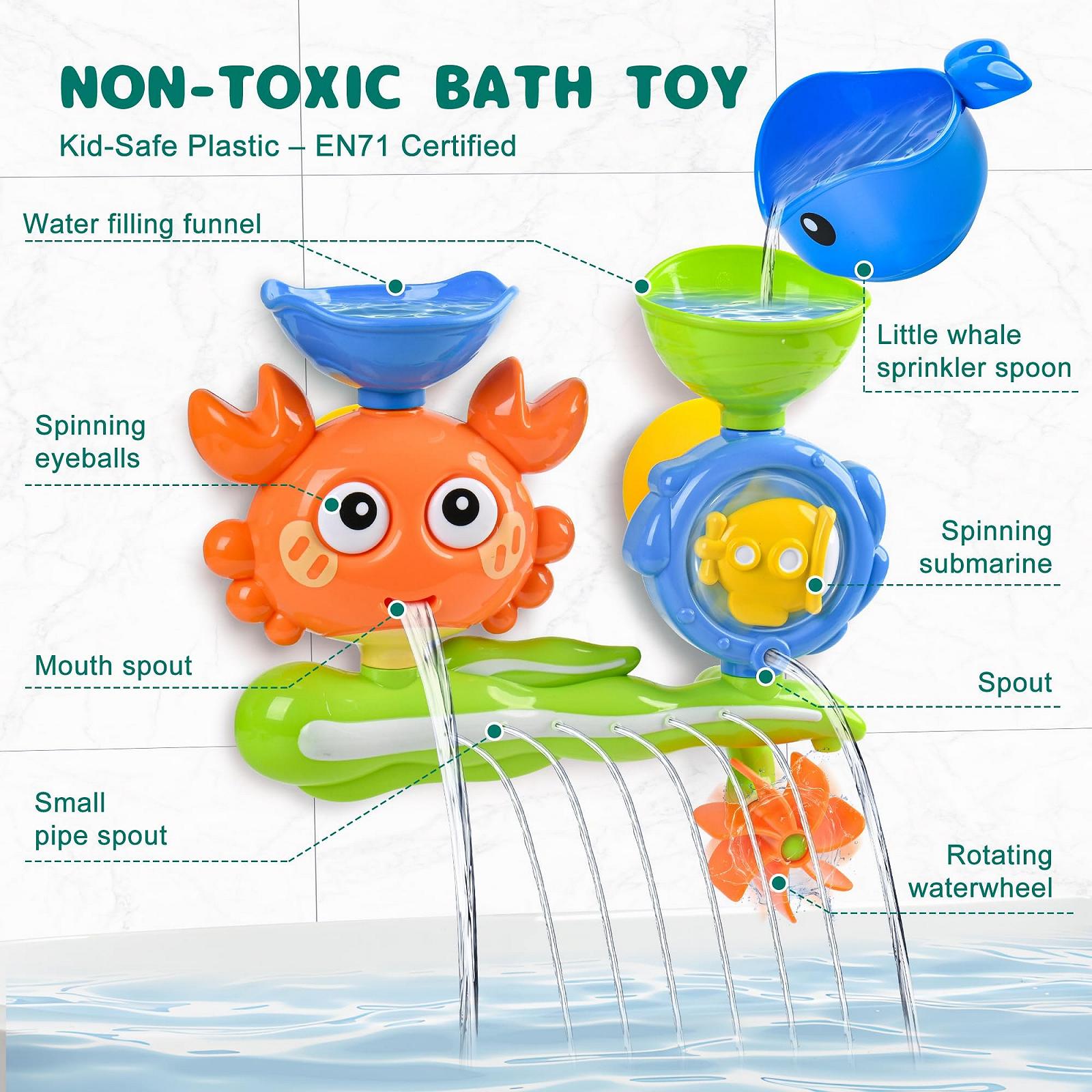 Игрушка для ванны, присосками, капсулами и шариками., фото №3