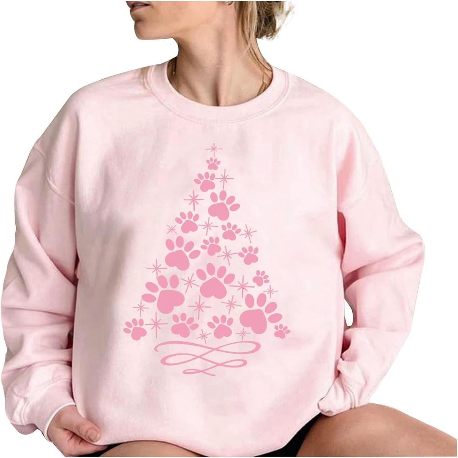 Жіночий різдвяний светр NNGOTD, теплий плюшевий пуловер, фото №3 Жіночий різдвяний светр NNGOTD, теплий плюшевий пуловер, фото №3