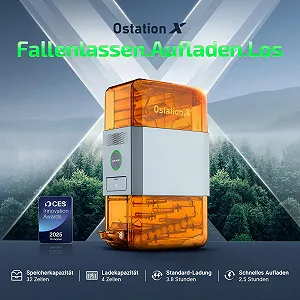 Зарядний пристрій Автоматичний 3-в-1 Olight Ostation X для AA NiMH акумуляторів, швидка Type-C підзарядка Помаранчевий synthetic.ua - Фото 1