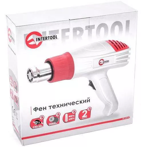 Фен промышленный Intertool 2000 Вт (DT-2416), фото №2 Фен промышленный Intertool 2000 Вт (DT-2416), фото №2