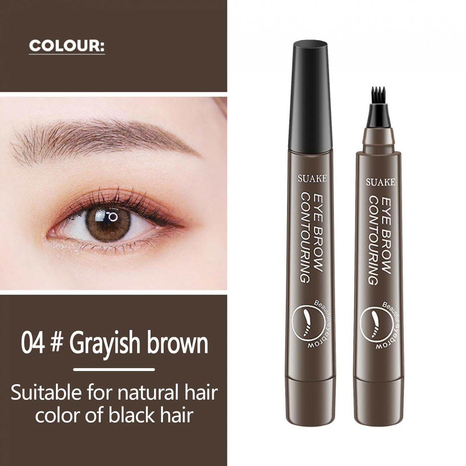 Карандаш для бровей 4-Tip Microblade Grayish Brown x 3, фото №2