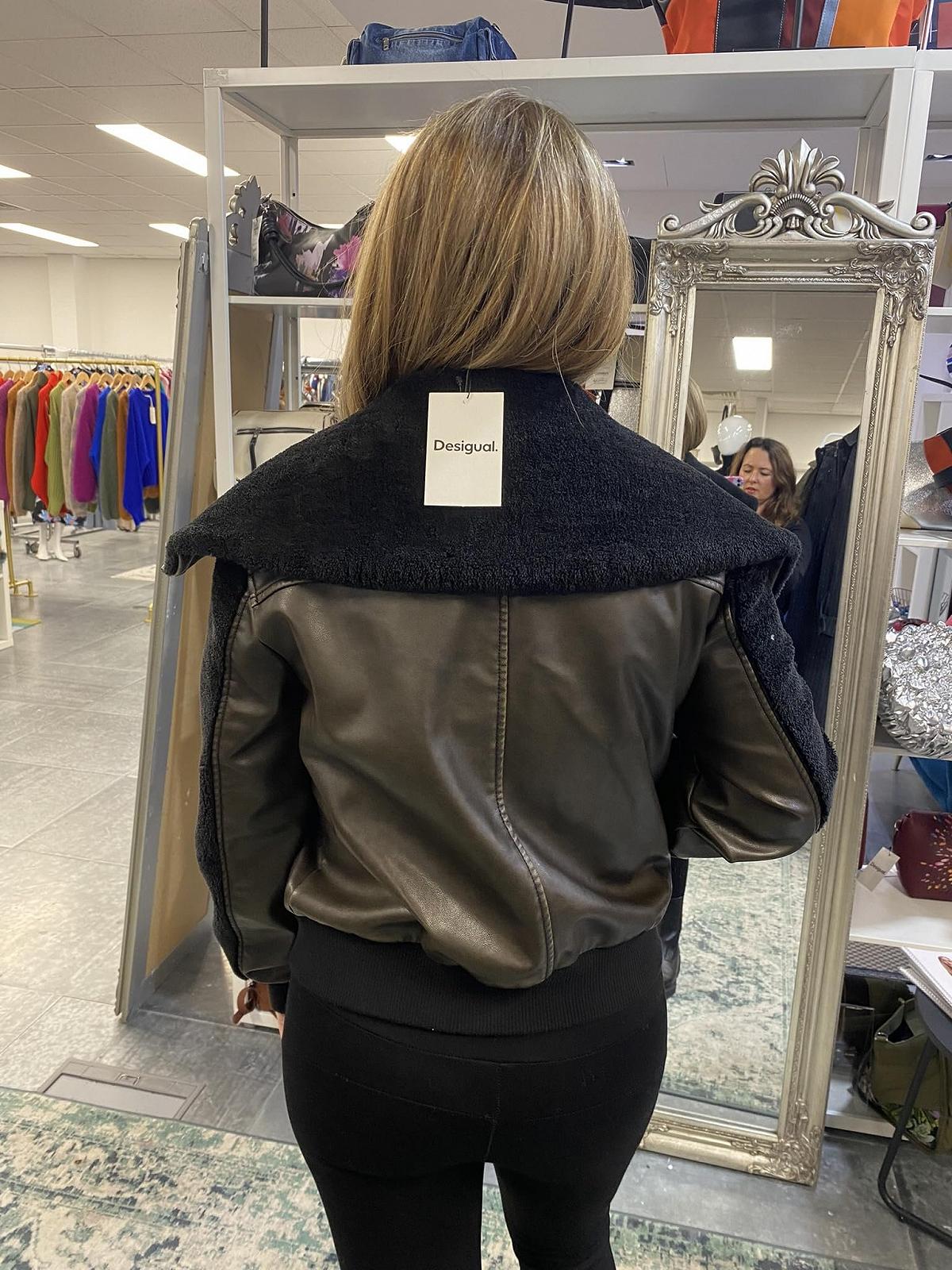 Пальто Desigual Woven PU Жіноче, фото №5