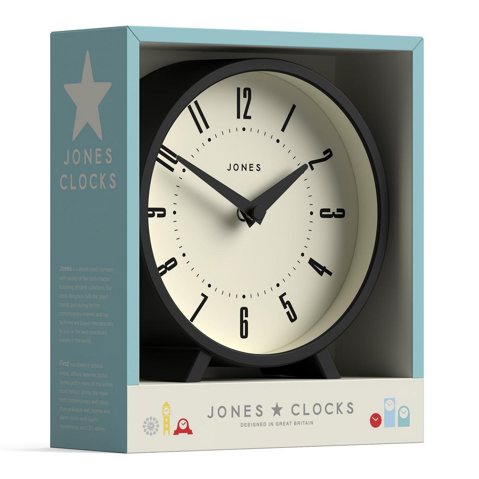 Настільний годинник JONES CLOCKS
Venus, сучасний круглий дизайн, чорний, фото №8