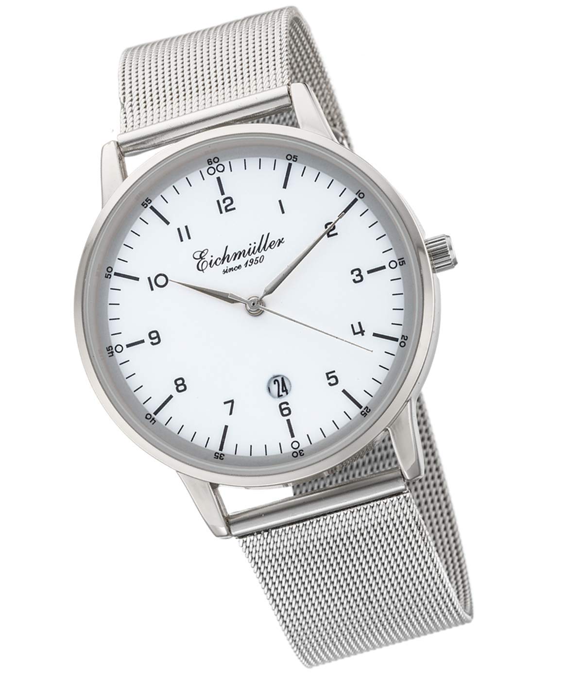 Годинник Eichmüller Analogue Чоловічий з нержавіючої сталі з датою, миланський ремінець, браслет, фото №2