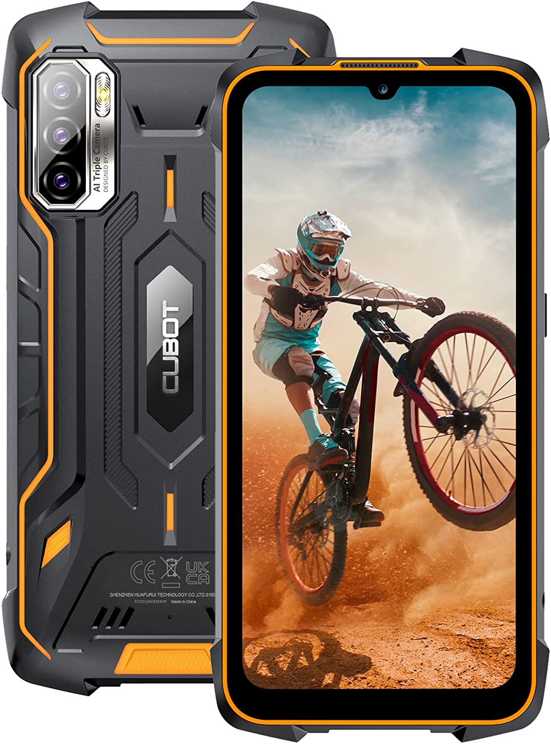 Смартфон 6" Cubot King Kong 5 Pro 4/64Gb 4G 2-SIM NFC 48/25Мп 8 ядер Android 11 Black-Orange, фото №2