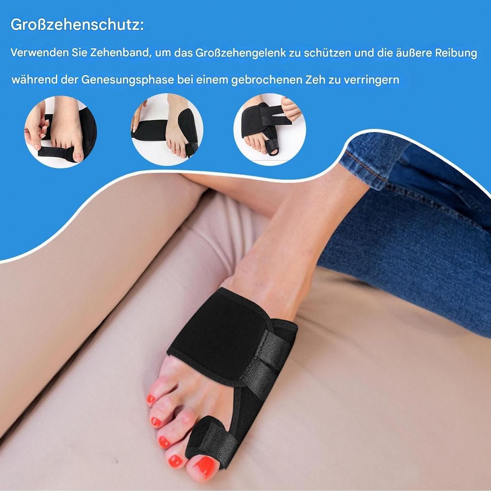 Шина для великого пальця ноги при переломі, Hallux Valgus Corrector, набір 2 шт, фото №8