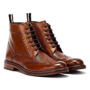 Черевики Ben Sherman Alfred Brogue Коричневі Шкіряні Чоловічі - Фото 1