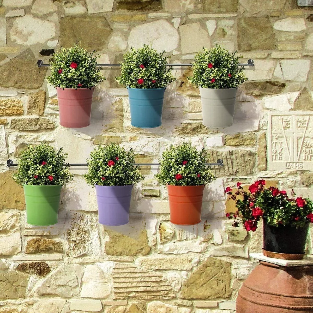 Міні-кашпо металеві підвісні KAHEIGN, 12 шт., 6 см, зі знімною ручкою, 12 кольорів, фото №7 Міні-кашпо металеві підвісні KAHEIGN, 12 шт., 6 см, зі знімною ручкою, 12 кольорів, фото №7