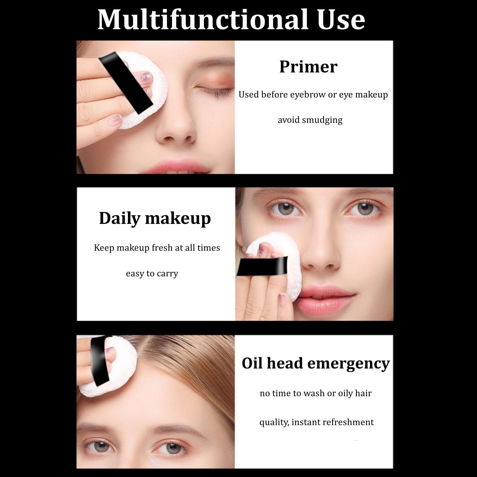 Пудра для лица Soelegant Matte корректирующая цвета, контролирующая жирный блеск, рассыпчатая. В комплекте с пуховкой, фото №7