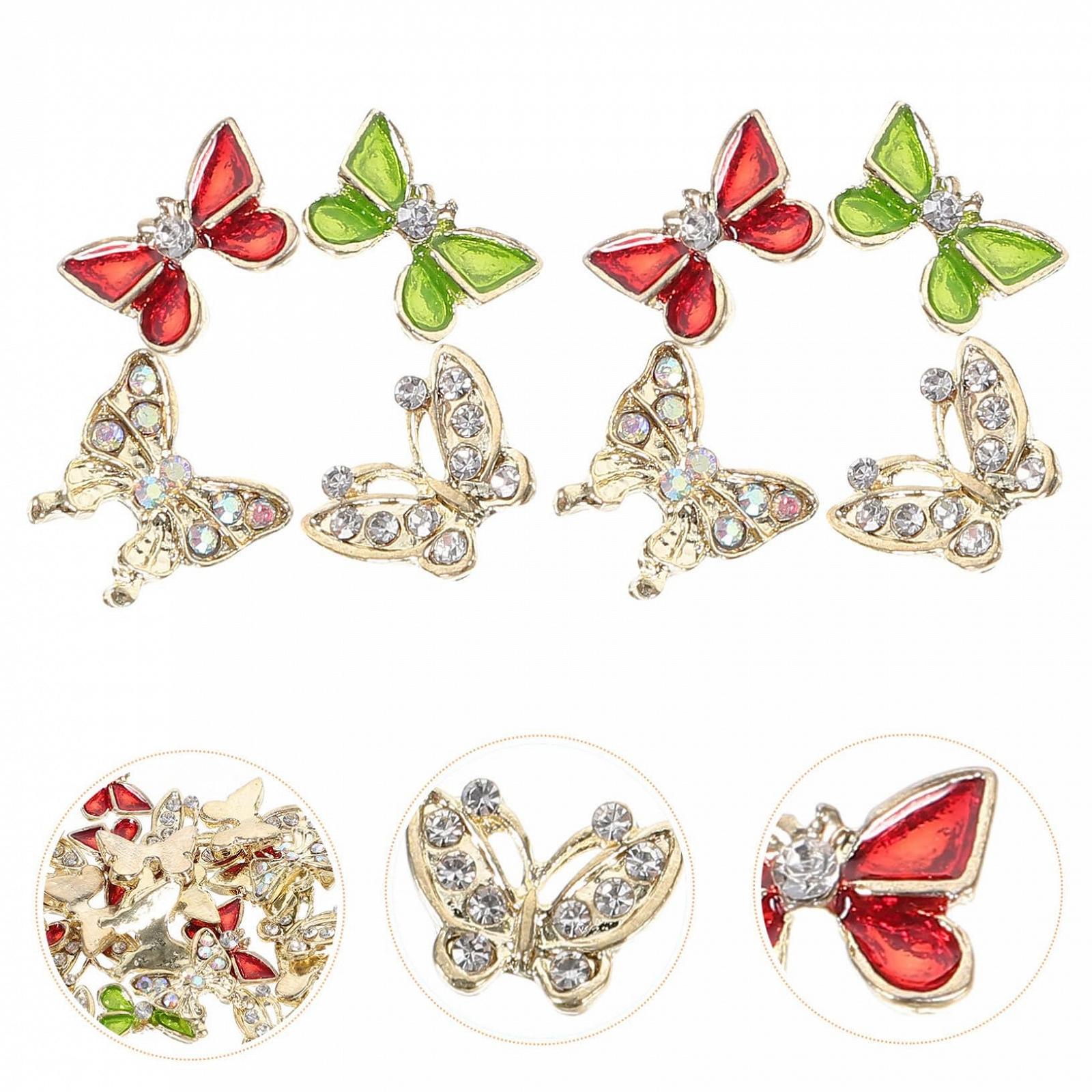 Украшения для ногтей Бабочки, Набор 40 шт, фото №8