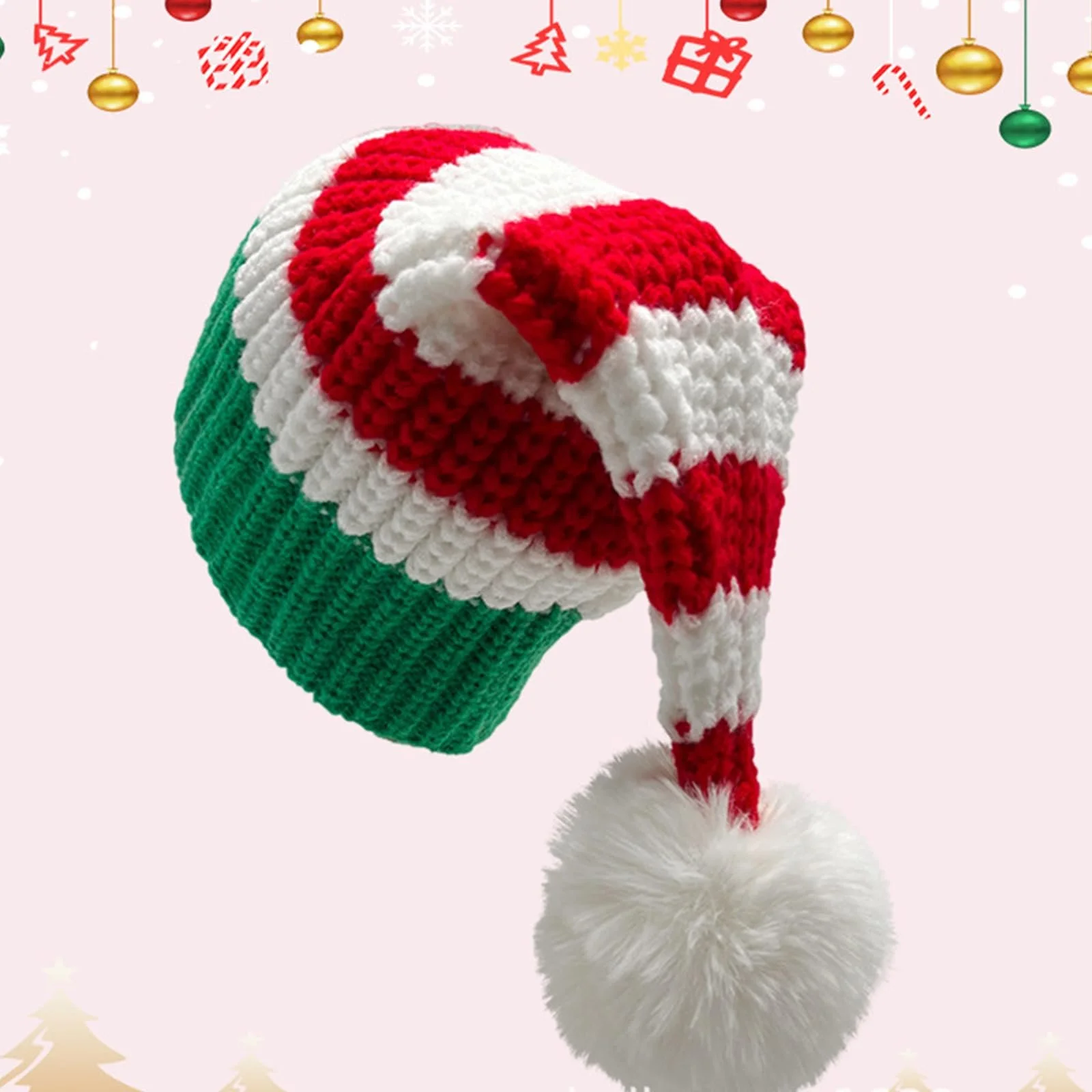 Шапка Limtula Праздничная новогодняя Мягкая Акриловая Удобная Унисекс, фото №3