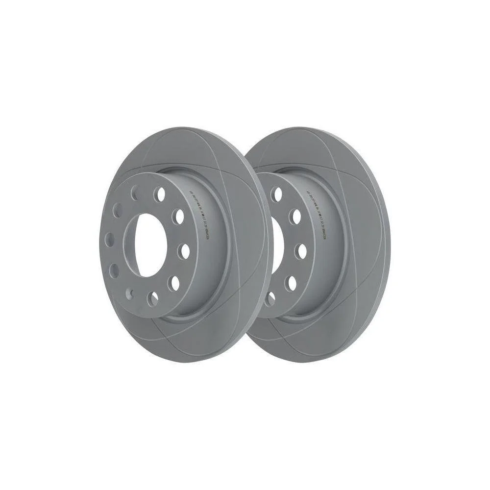 Гальмівний диск ATE PowerDisc 24.0310-0277.1 для SEAT SKODA VAG задня вісь, фото №2