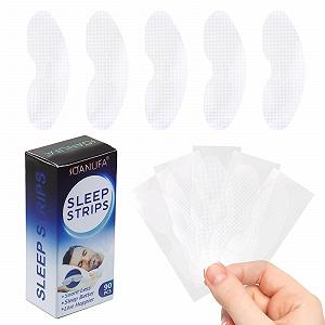 Смужка для рота DBOO для сну 90 штук, м'яка адгезія, допомога проти хропіння, покращене дихання носом - Фото 1