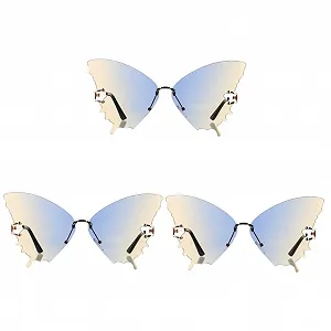 Солнцезащитные очки в форме бабочки PACKOVE, 3 шт - Фото 1