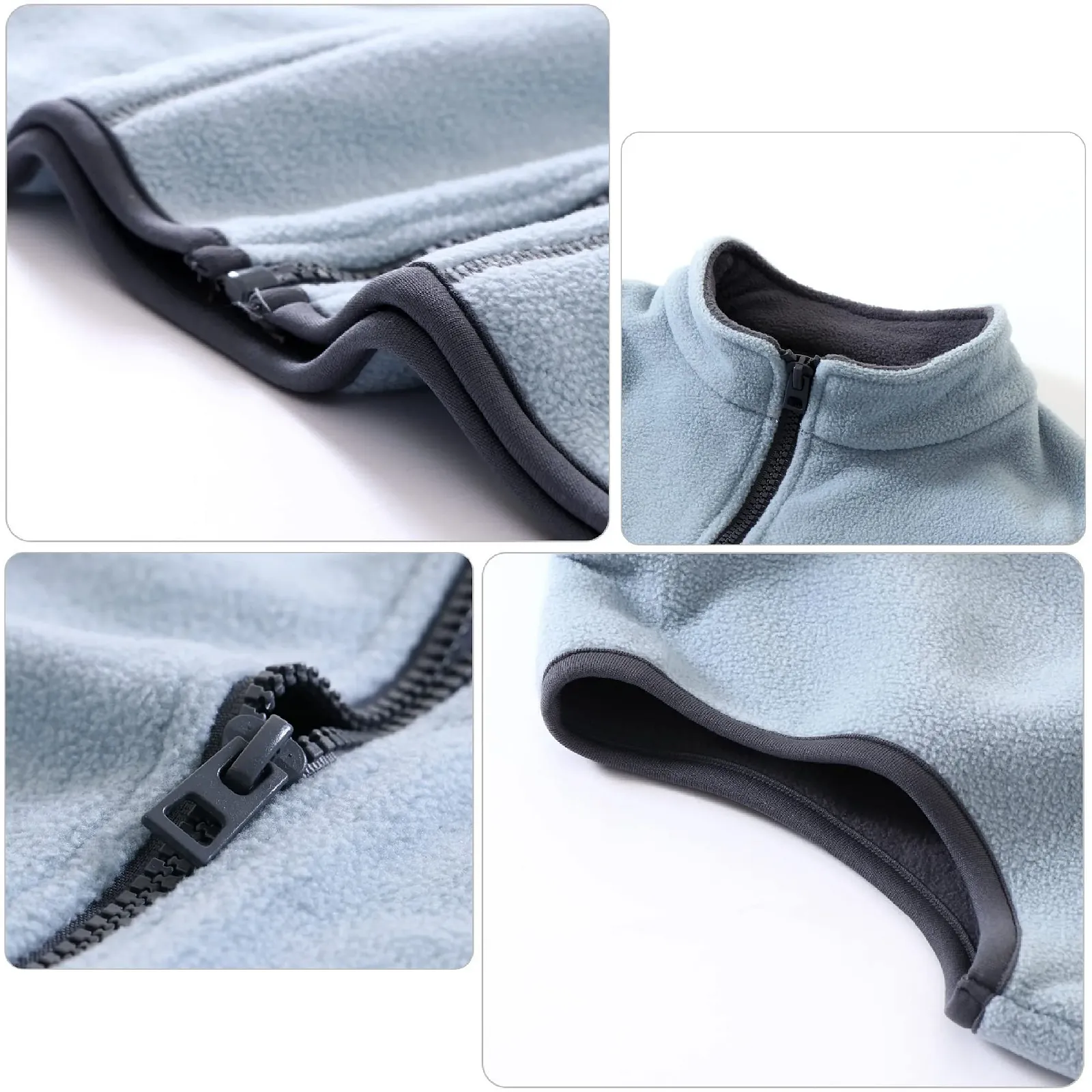 Жилет ANIMQUE Детский для мальчиков и девочек Флисовый Двухслойный Флисовый жилет без рукавов на молнии со стойкой, фото №2