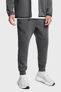 Штаны Under Armour Unstoppable Flc Jgr EU 1389353-025 Серый L - Фото 1