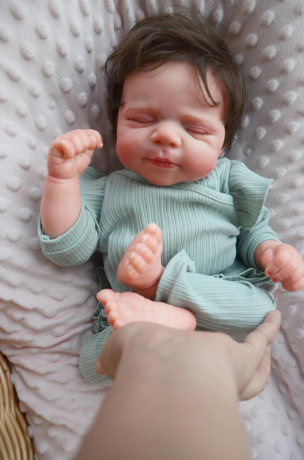 Кукла Zero pam Reborn Girl 45 см Full Silicone Realistic Dolls с аксессуарами, фото №1