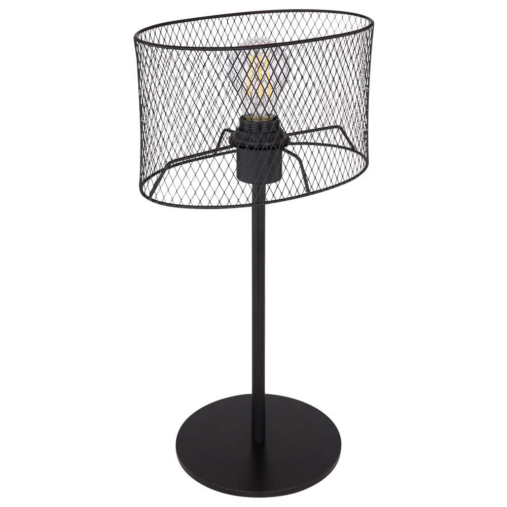 Настольная лампа Metal Mesh Black Овальная Черная, фото №1