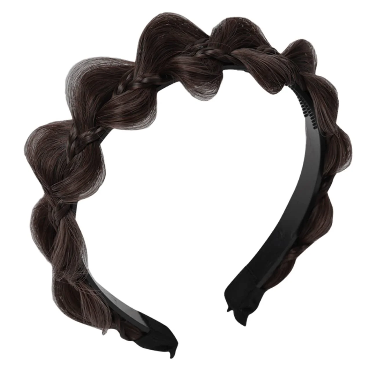 Обруч для волосся Плетінка FRCOLOR Ялинка Чорний, фото №1 Обруч для волосся Плетінка FRCOLOR Ялинка Чорний, фото №1