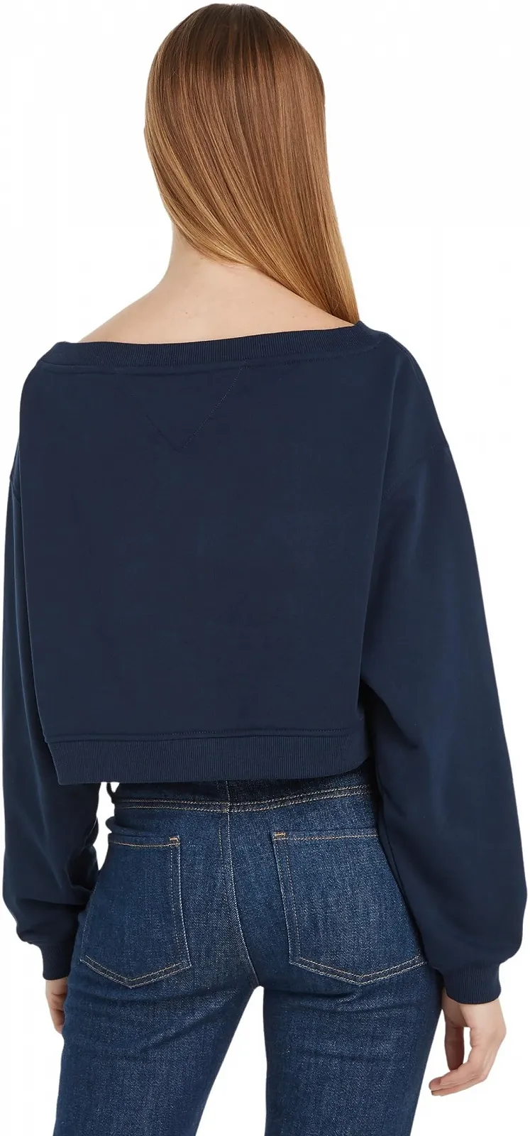 Женский свитшот Tommy Jeans с открытыми плечами и вырезом лодочкой, фото №2