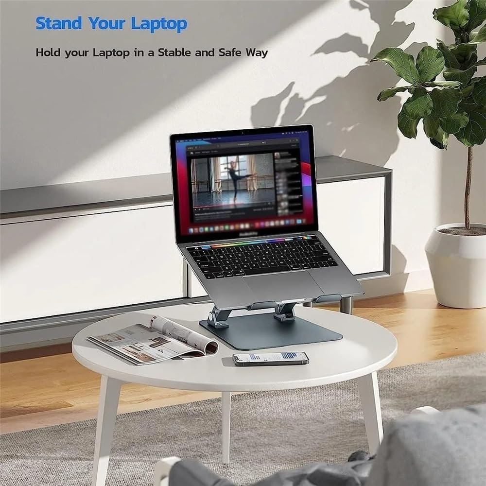 Подставка для ноутбука складная для стола, эргономичная подставка для охлаждения ноутбука, фото №6