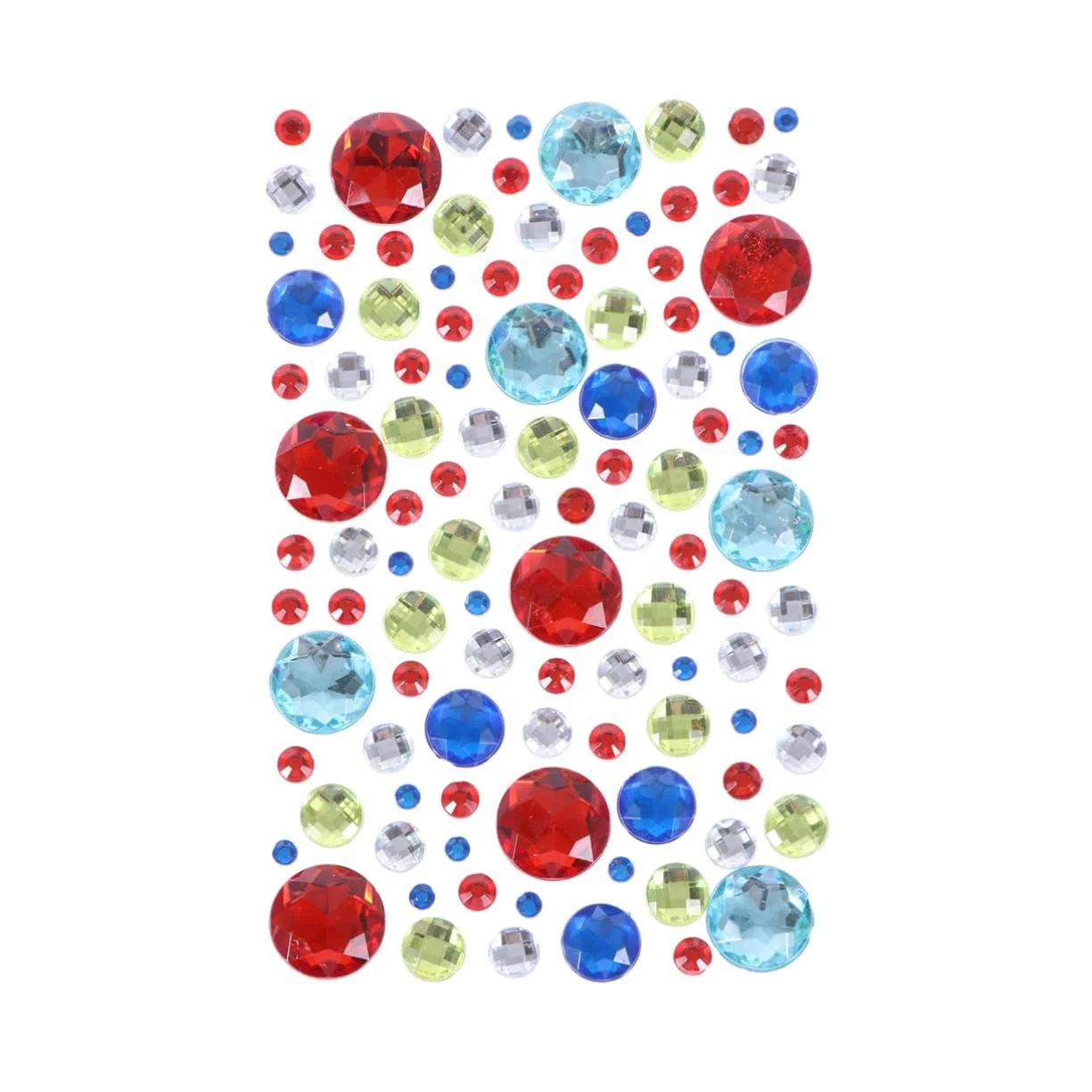 Наклейки Lurrose самоклеящиеся акриловые кристаллы для DIY, 6 листов, смешанный стиль для скрапбуков и подарков, фото №1