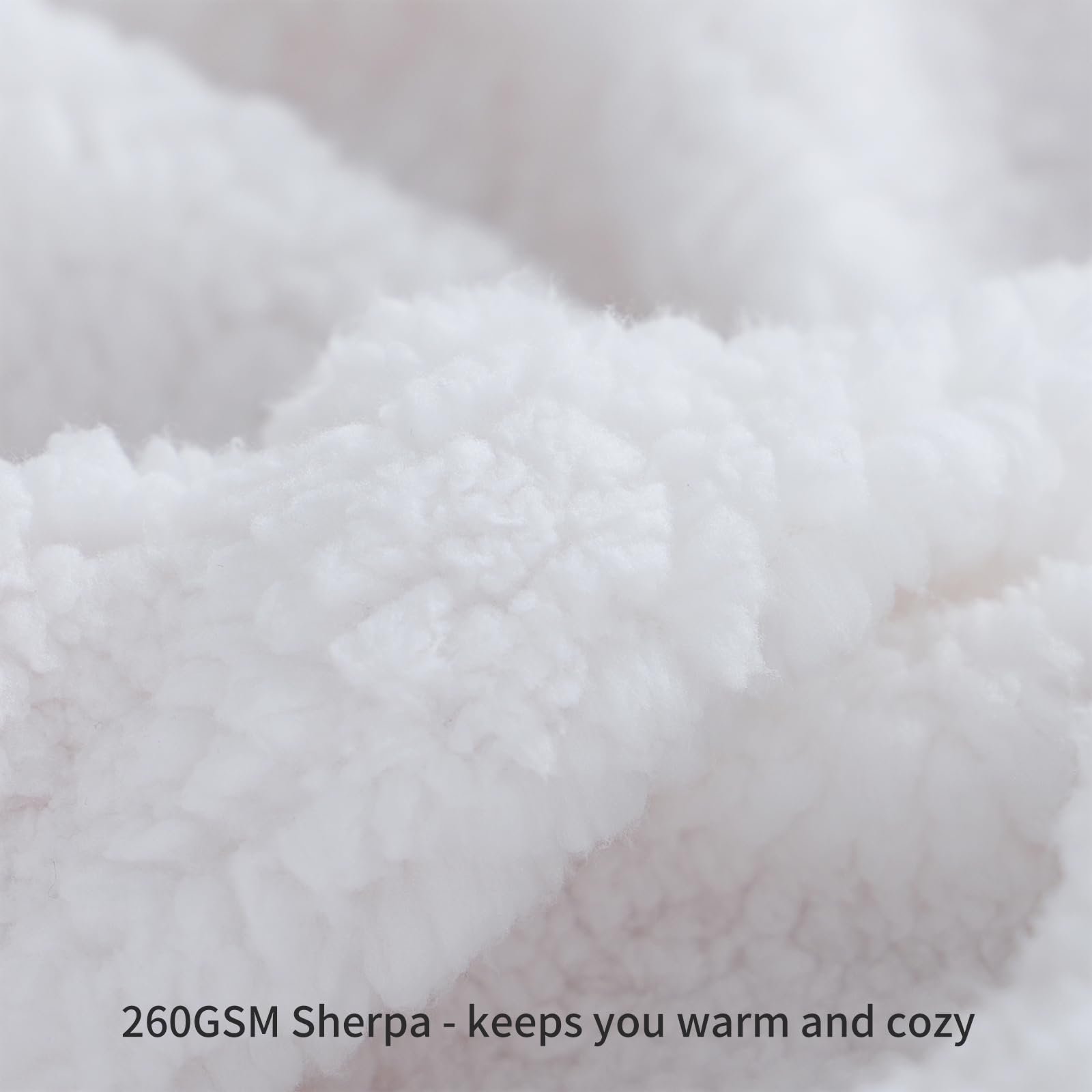 Покривало Aisbo 230 x 270 см, Велика Покривало з Високоякісного Флісу Шерпа, фото №5