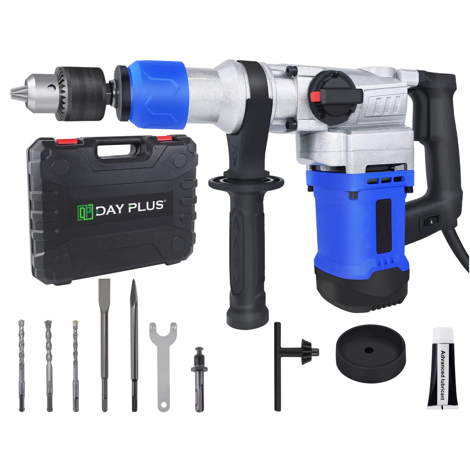 Перфоратор 1080 Вт с 3 функциями Многофункциональная Молотковая дрель для демонтажа 800 об/мин 6 переменных скоростей, фото №1