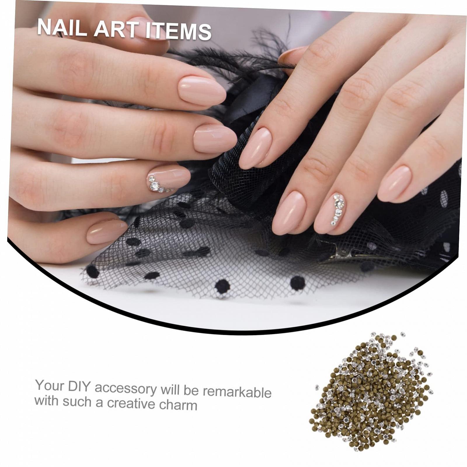 Стразы Стекло COHEALI Chic для маникюра 1440 штук, Хрустальные, Белые, фото №5