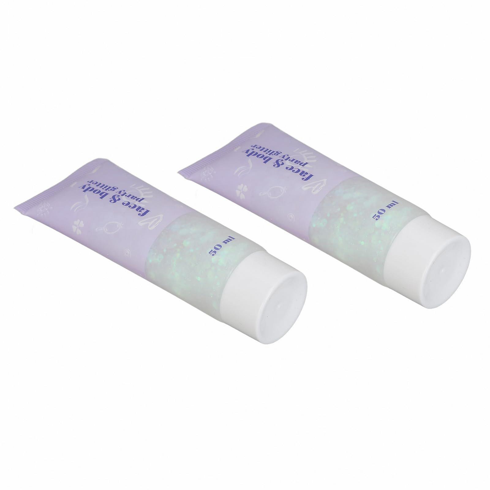 Гель-блискітки для тіла 50 мл Білі (06 White) 2 шт., фото №3 Гель-блискітки для тіла 50 мл Білі (06 White) 2 шт., фото №3