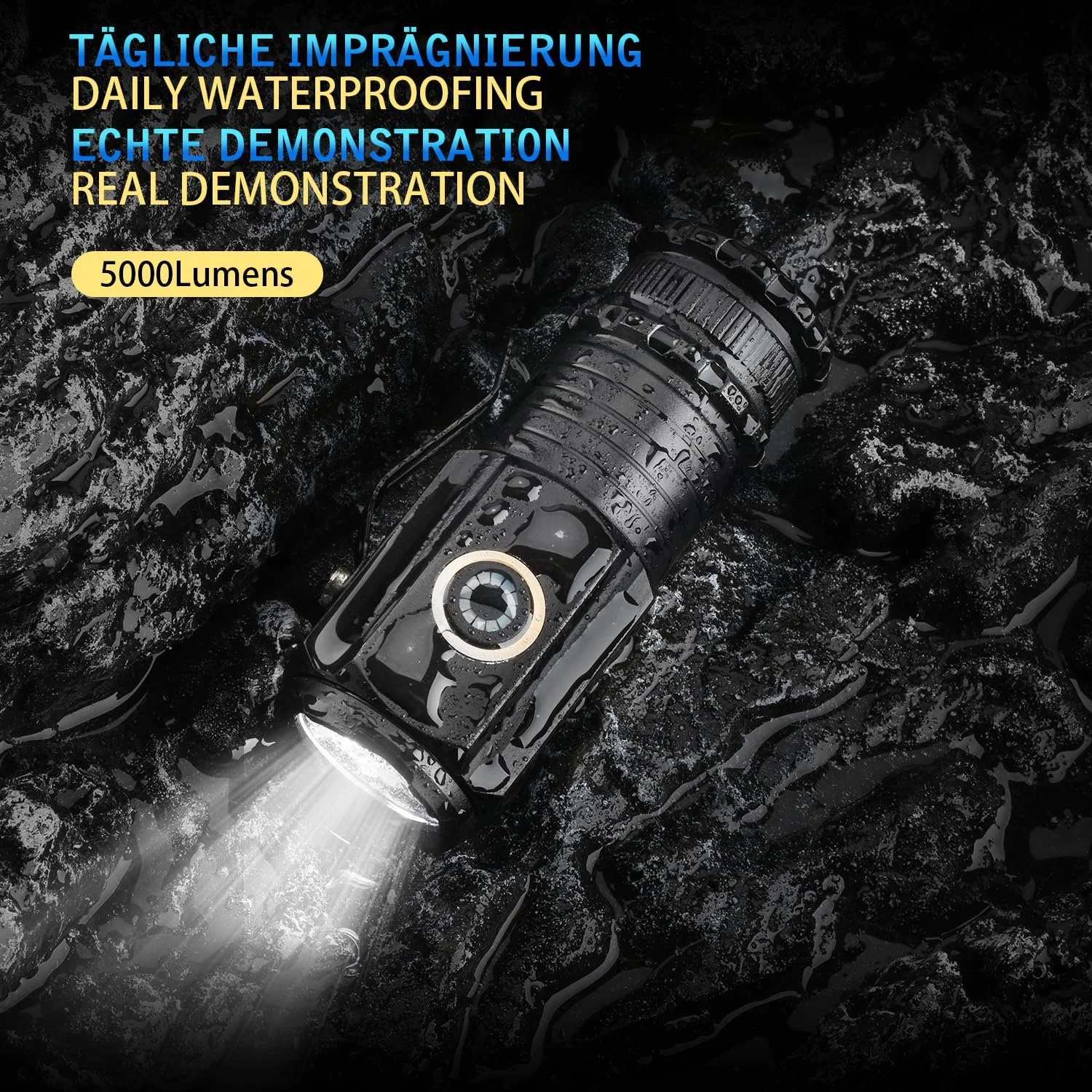 LED Фонарь ASORT Mini Экстремально яркий, 5000 люмен, Перезаряжаемый, 5 режимов освещения, Маленький фонарик с магнитами и длительным временем работы, 3 x Мощные ламповые бусины, IPX6 Водонепроницаемый, для кемпинга, пешего туризма, улицы, чрезвычайных ситуаций, фото №6 LED Фонарь ASORT Mini Экстремально яркий, 5000 люмен, Перезаряжаемый, 5 режимов освещения, Маленький фонарик с магнитами и длительным временем работы, 3 x Мощные ламповые бусины, IPX6 Водонепроницаемый, для кемпинга, пешего туризма, улицы, чрезвычайных ситуаций, фото №6