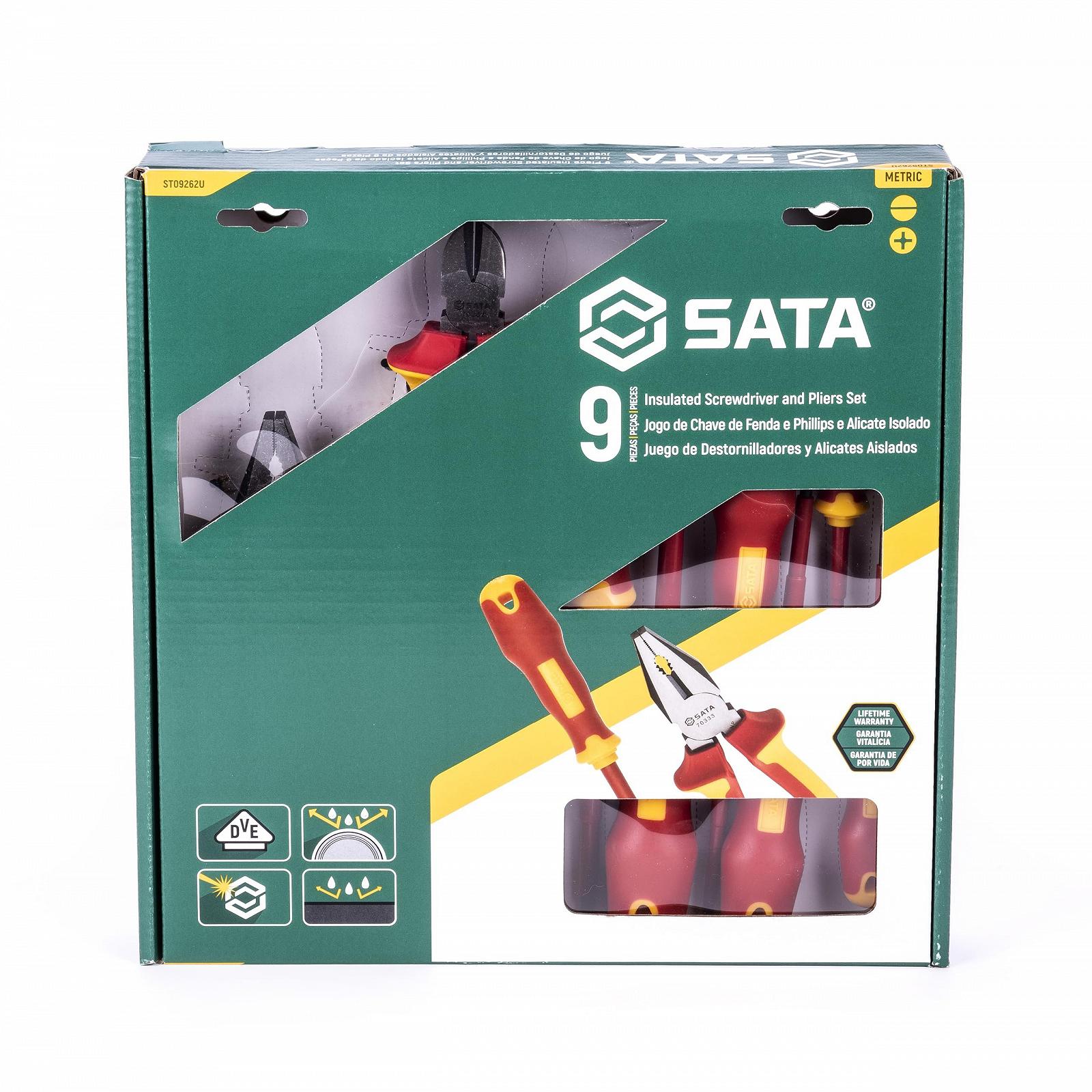Набір SATA ST09262U VDE Викрутки та Плоскогубці 9 предметів, фото №6 Набір SATA ST09262U VDE Викрутки та Плоскогубці 9 предметів, фото №6