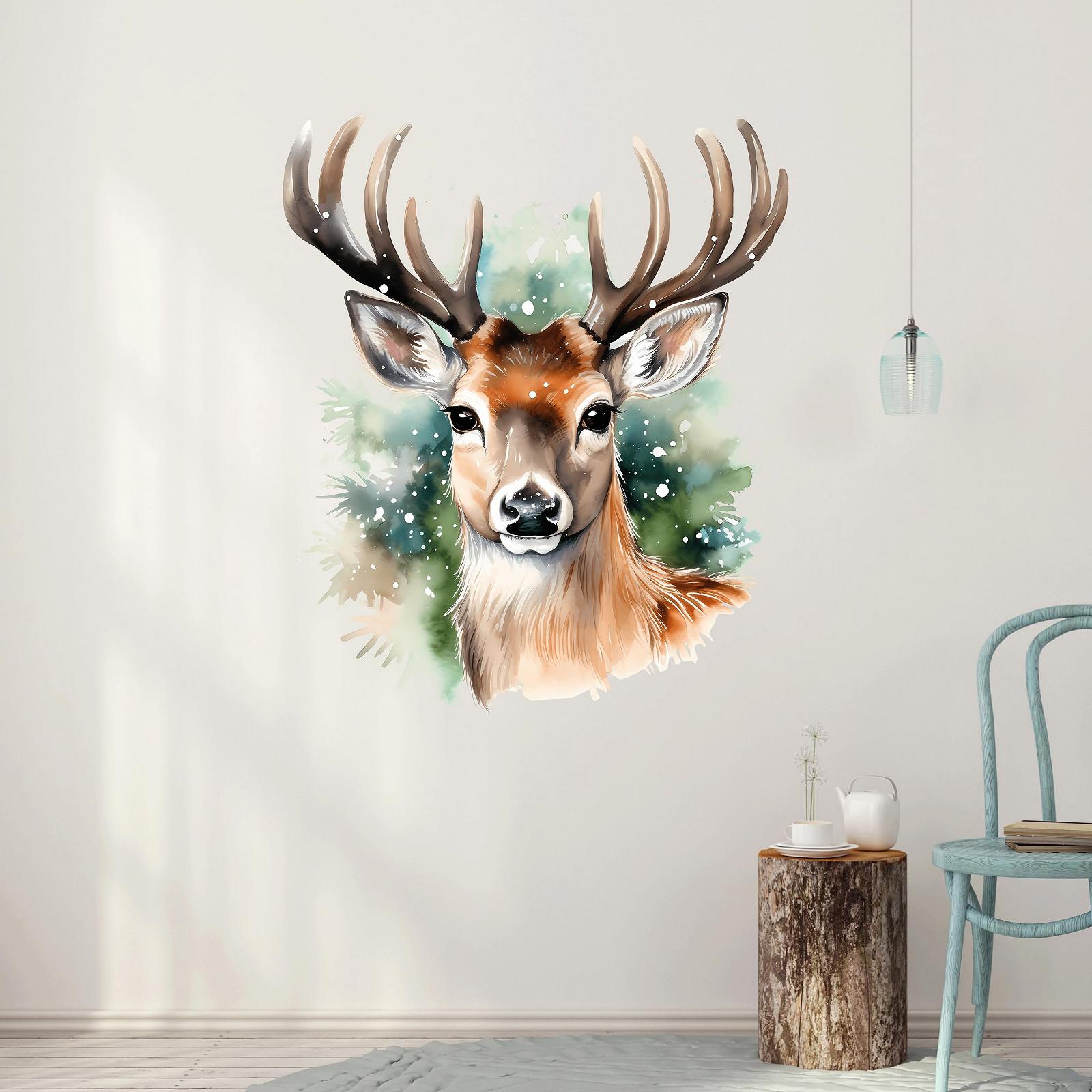 Наклейка на стіну GRAZDesign Christmas Deer 67 x 57 см, фото №2