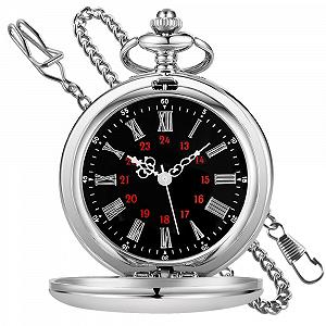 Годинник Tiong Smooth Vintage Steel Quartz Classic з ланцюжком для чоловіків жінок synthetic.ua - Фото 1