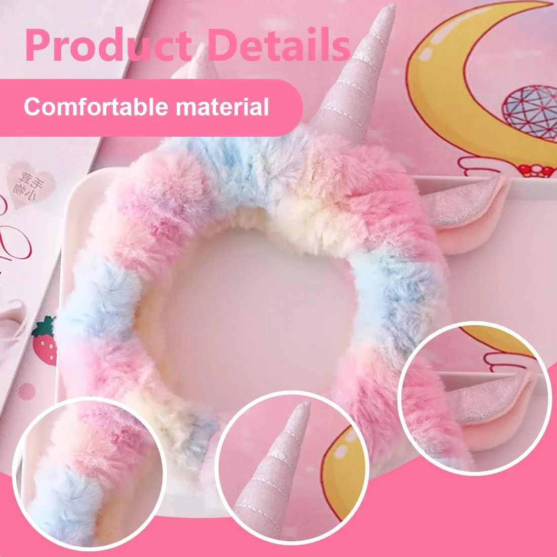 Жіноча пов'язка на голову, Еластична для вмивання обличчя, фото №3 Жіноча пов'язка на голову, Еластична для вмивання обличчя, фото №3