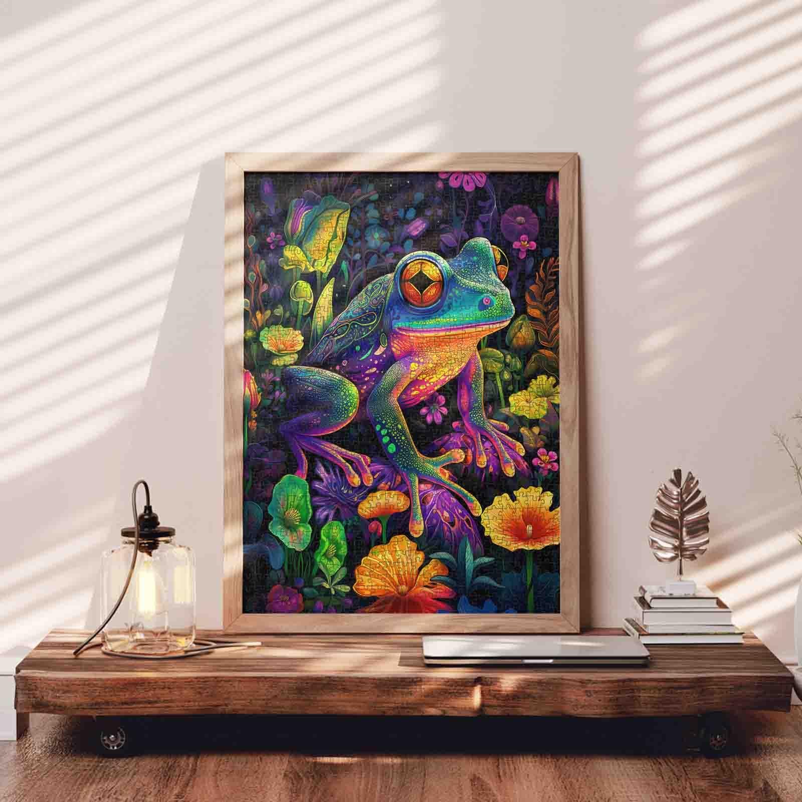 Пазл Tucocoo Funny Animals Colorful Frog 1000 элементов 70 x 50 см, фото №3