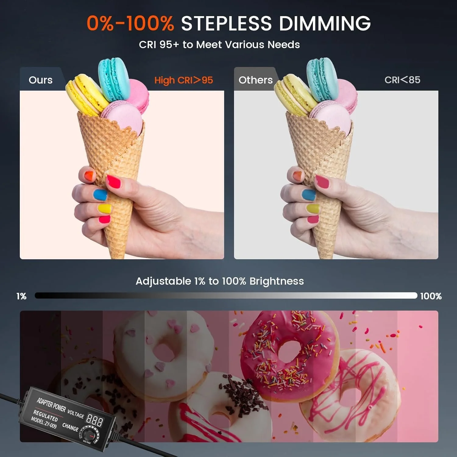 Фотобокс Couleeur 60 см / 5500K / CRI 95 / 6 фонів / Чорний, фото №2 Фотобокс Couleeur 60 см / 5500K / CRI 95 / 6 фонів / Чорний, фото №2