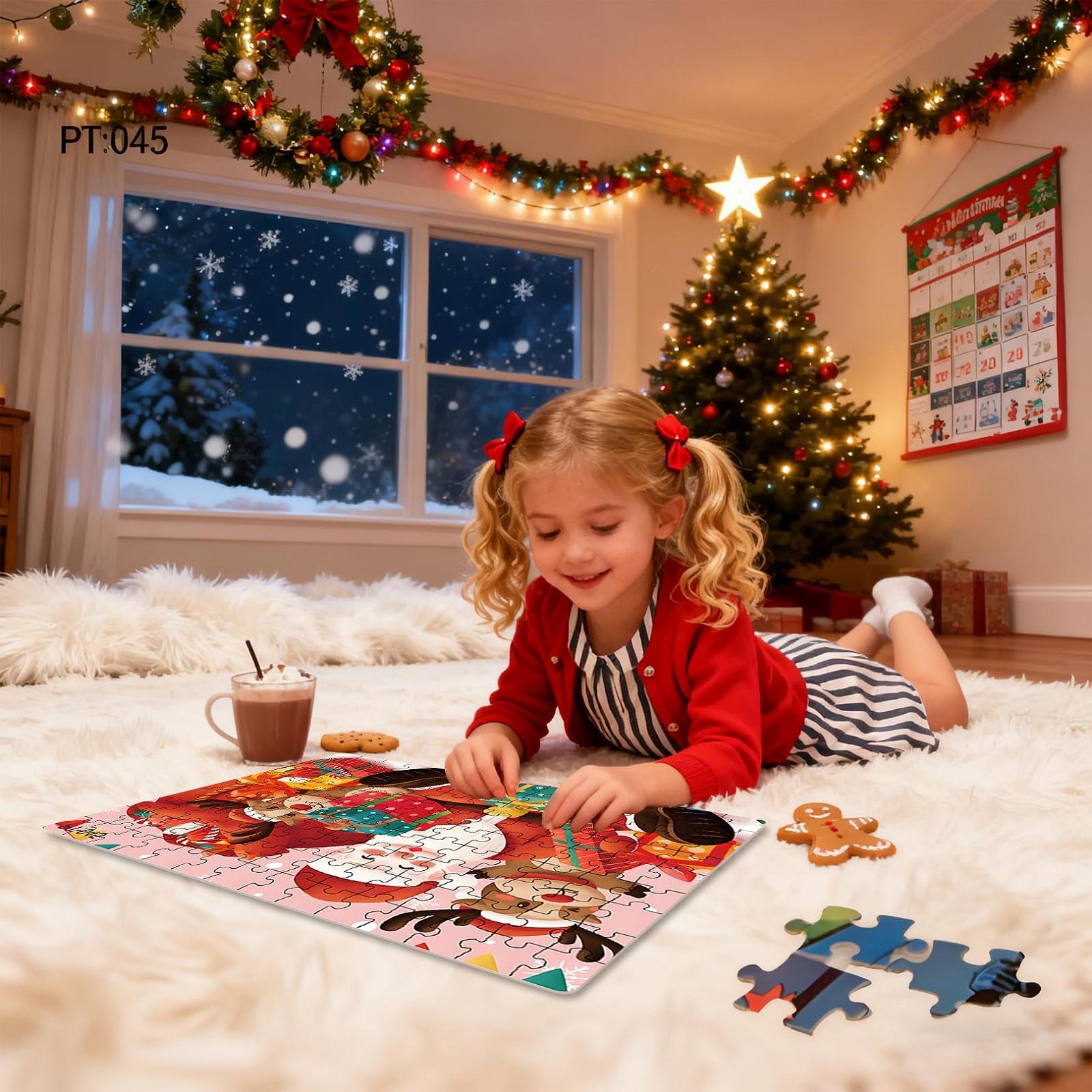 Набор из 2-х рождественских пазлов Christmas Puzzle Set 27 x 20 см, фото №5